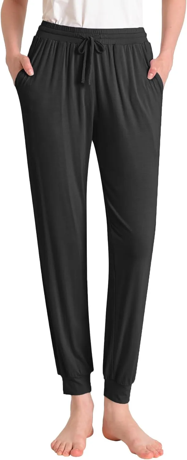 Latuza Women's Petite Pajama Pants Soft Viscose Sleep Joggers