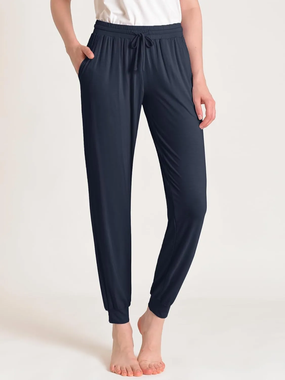 Latuza Women's Petite Pajama Pants Soft Viscose Sleep Joggers