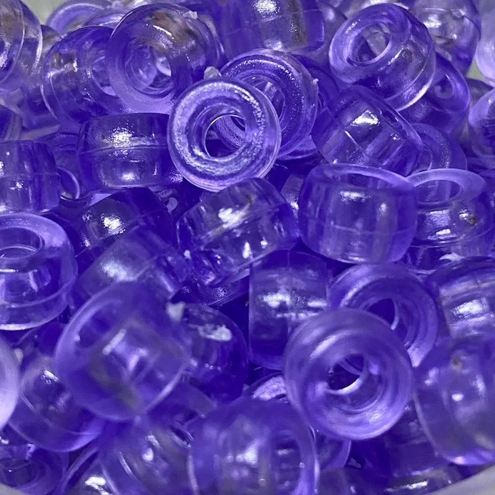 Lavender Transparent - Acrylic Pony Beads