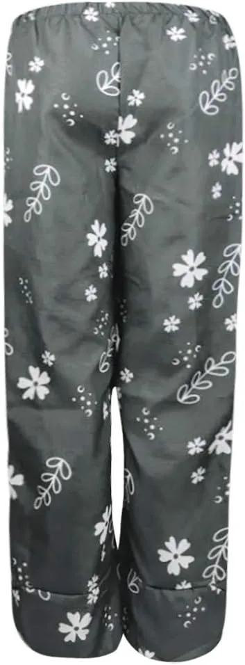 LCMTWX Cotton Pants for Women Casual Baggy Elastic Waist Trouser Wide Leg Pant with Pocket Fashion Pant Summer Pants for