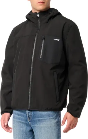 Levi's Men's Water-Resistant Soft Shell Active Hooded Jacket
