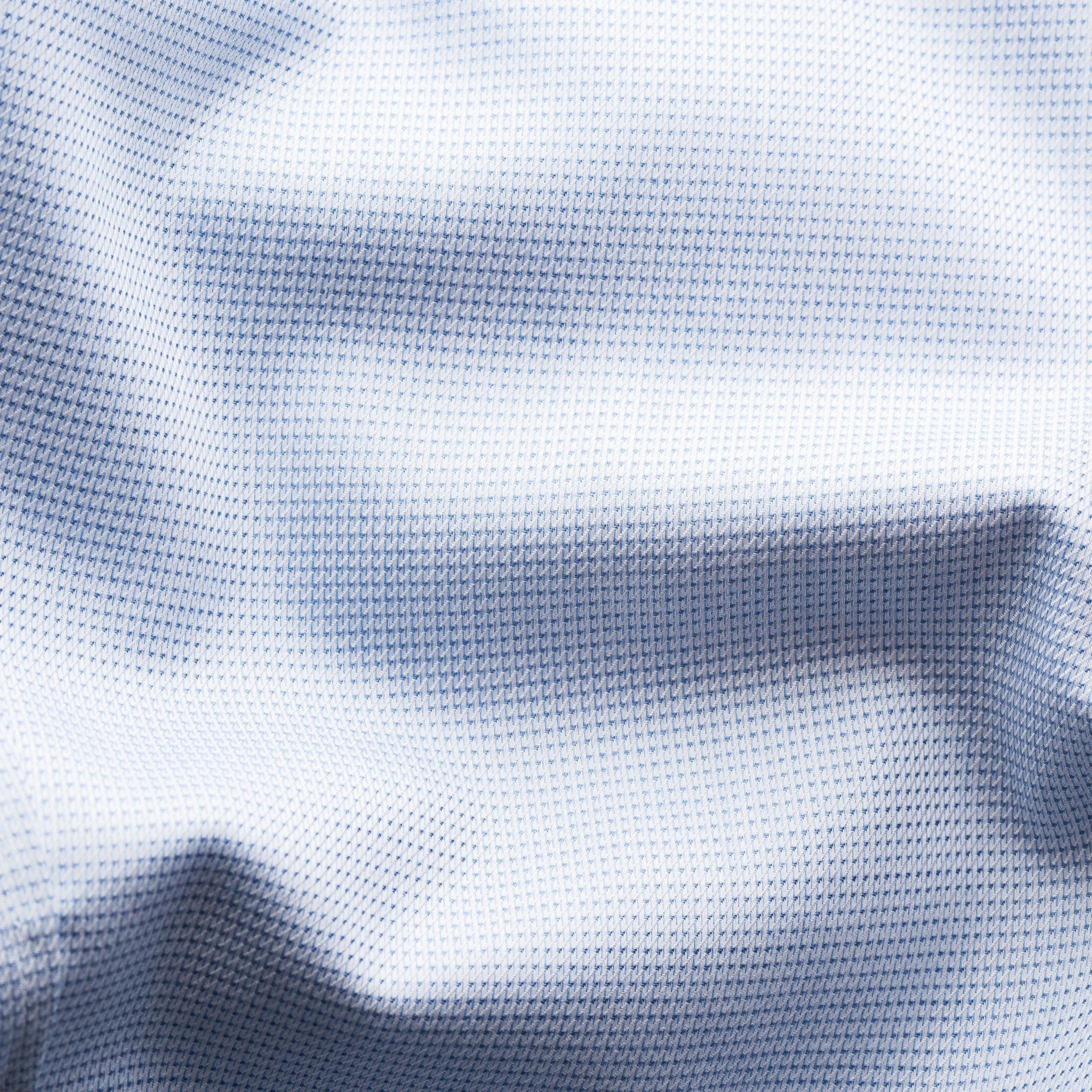 Light Blue Semi Solid Cotton Tencel™ Lyocell Slim Fit Shirt - ETON