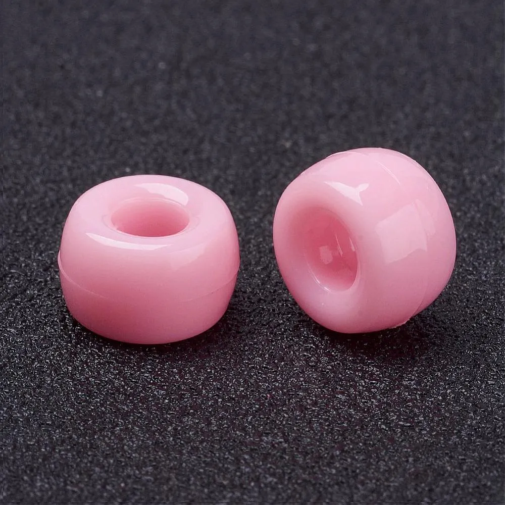Light Pink Opaque - Acrylic Pony Beads