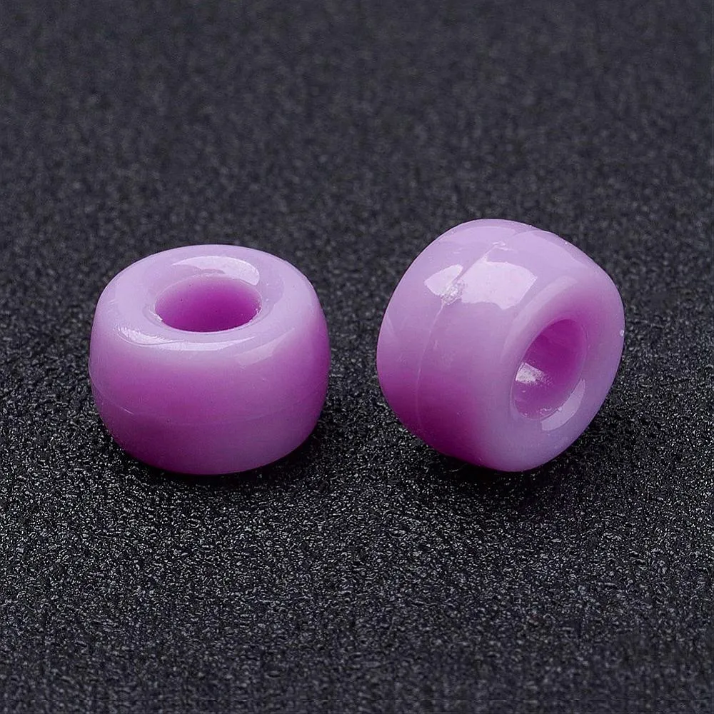Light Purple Opaque - Acrylic Pony Beads