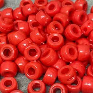 Light Red Opaque - Acrylic Pony Beads