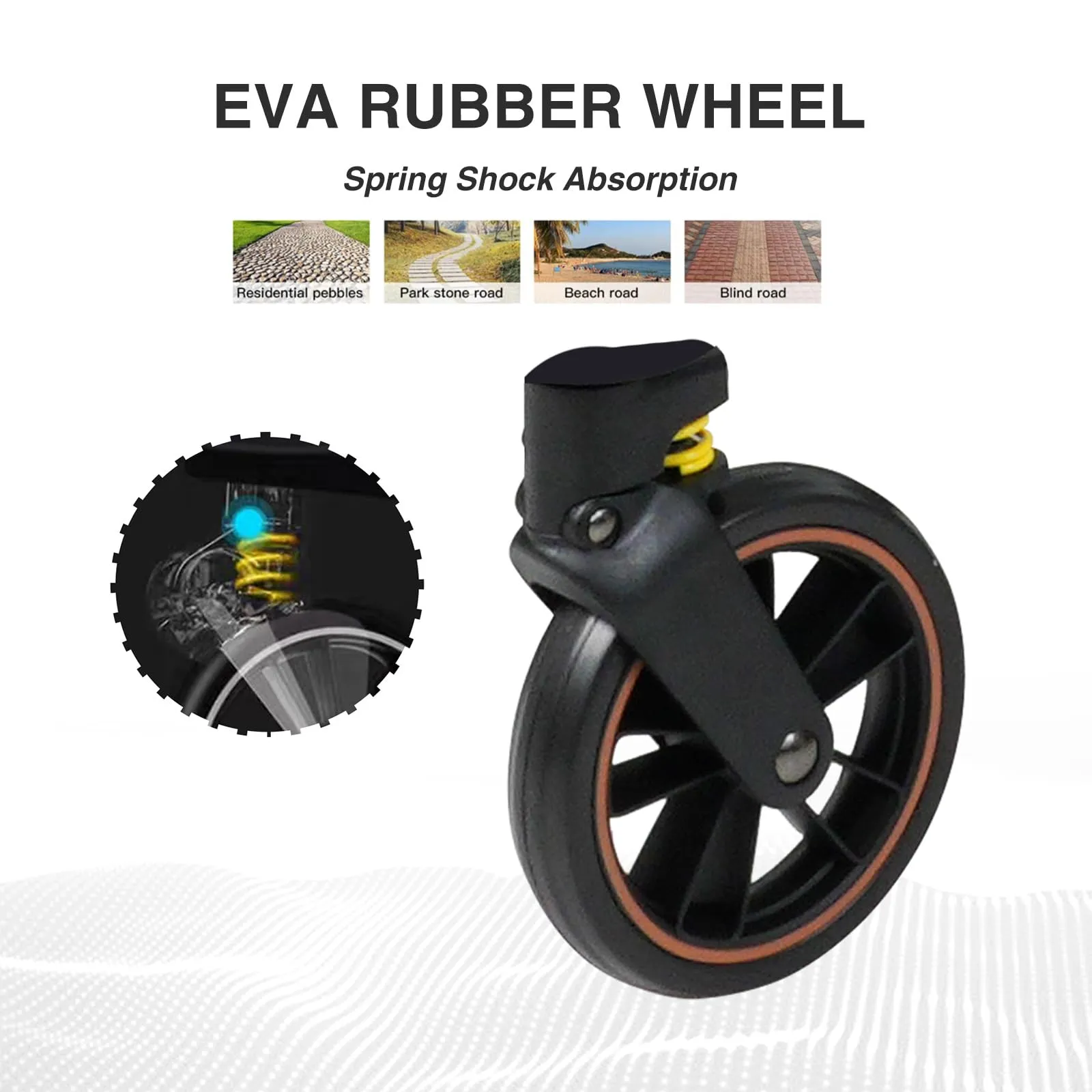 Lightweight 360° Rotable Baby Stroller with Canopy