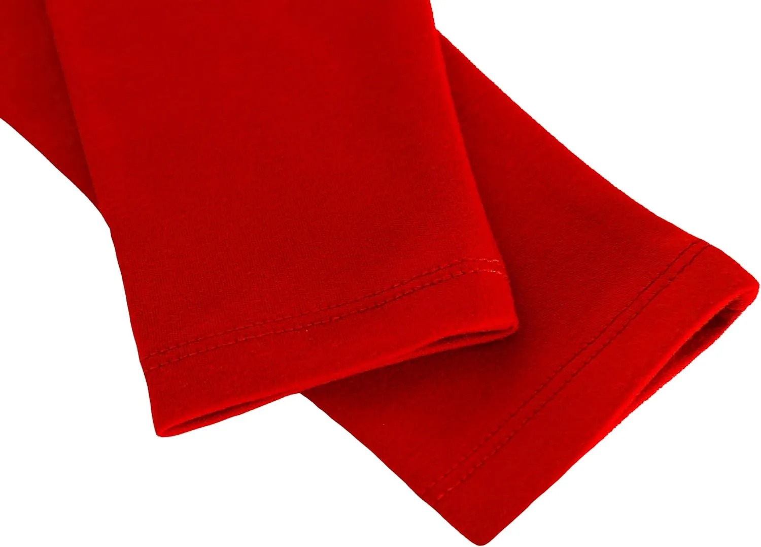 Lilax Girls' Basic Solid Full Length Cotton Soft Leggings