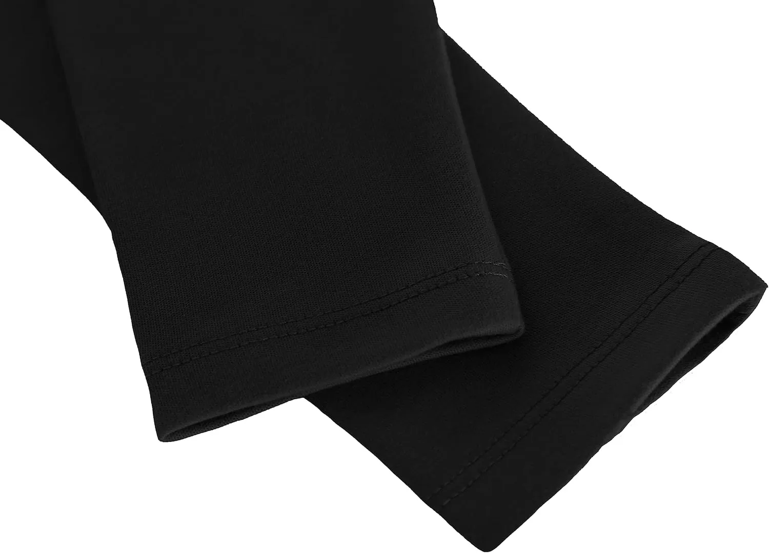 Lilax Girls' Basic Solid Full Length Cotton Soft Leggings