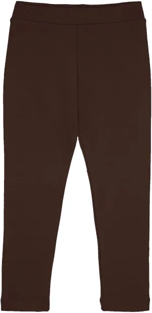 Lilax Girls' Basic Solid Full Length Cotton Soft Leggings