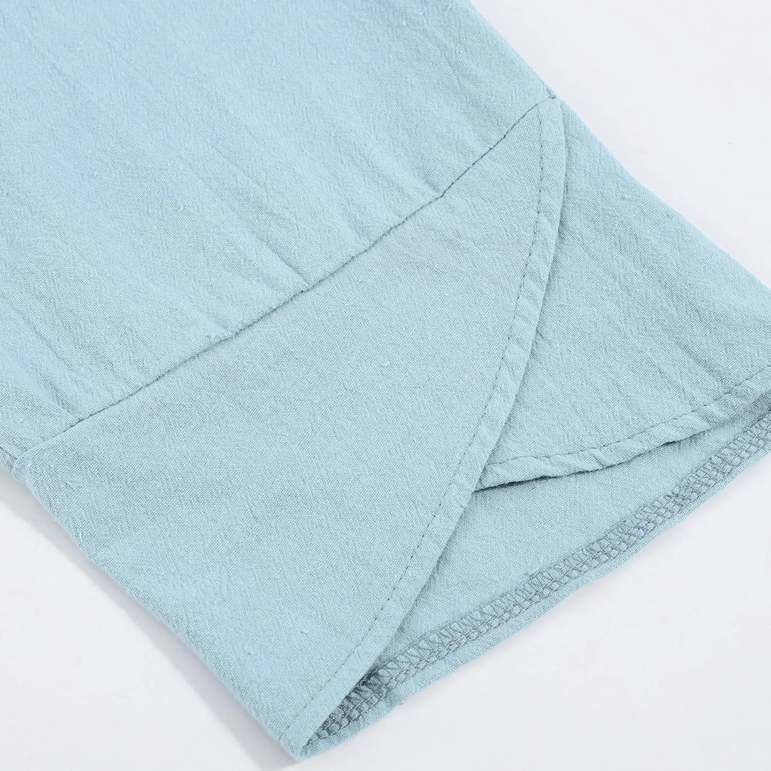 Linen Pants Women Pants Casual Cropped Baggy Trousers Elastic Waisted Yoga Comfy Casual Pants