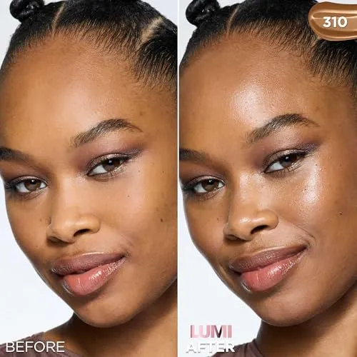L'Oréal Paris Lumi Le Glow Tint, Glowy Skin Tint Foundation, Lightweight Buildable Coverage, Water-Based Formula, Medium Deep Warm 310, 25 ml