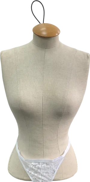 Lounge Underwear White Blossom Balcony Thong UK M Lounge Underwear White Blossom Balcony Thong UK M