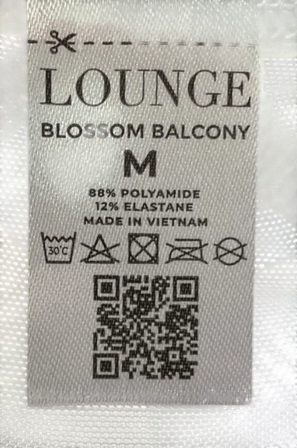 Lounge Underwear White Blossom Balcony Thong UK M