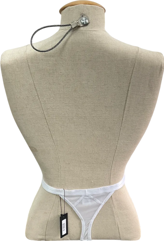 Lounge Underwear White Blossom Balcony Thong UK M