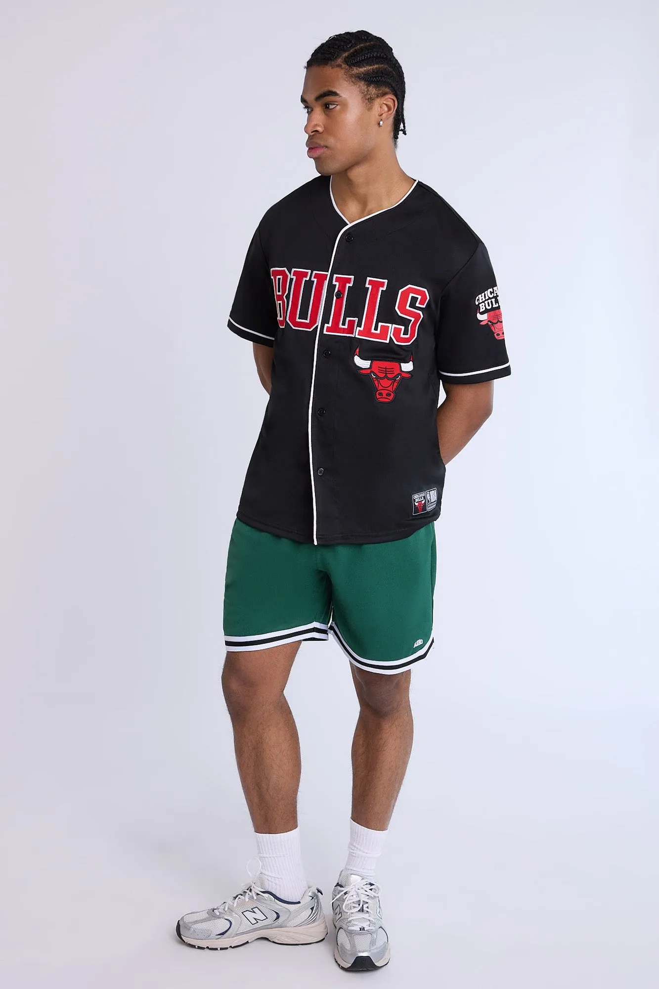 Maillot noir en maille Chicago Bulls homme