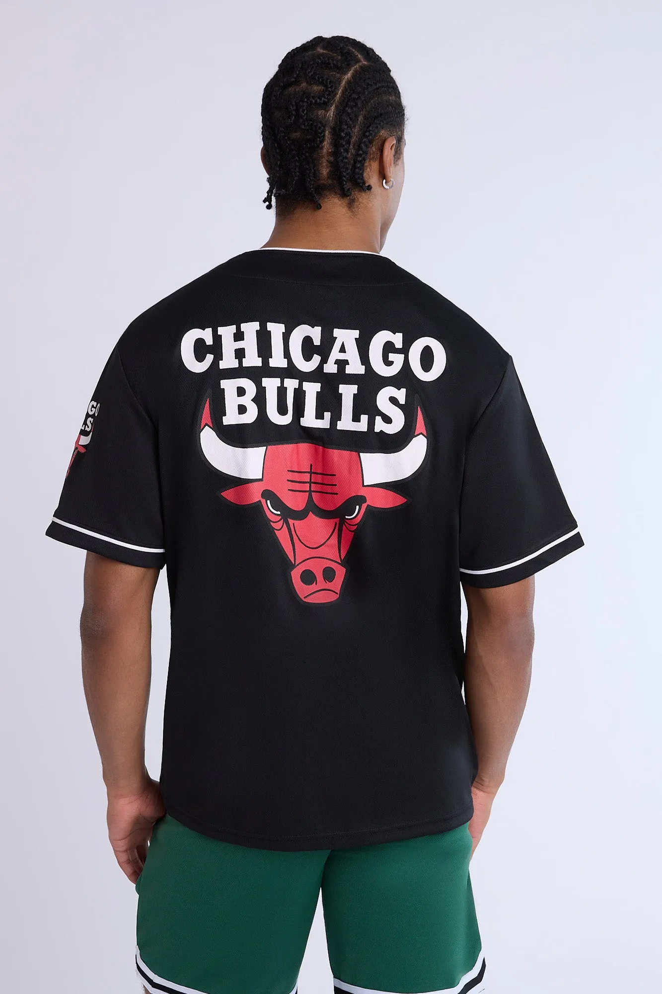 Maillot noir en maille Chicago Bulls homme