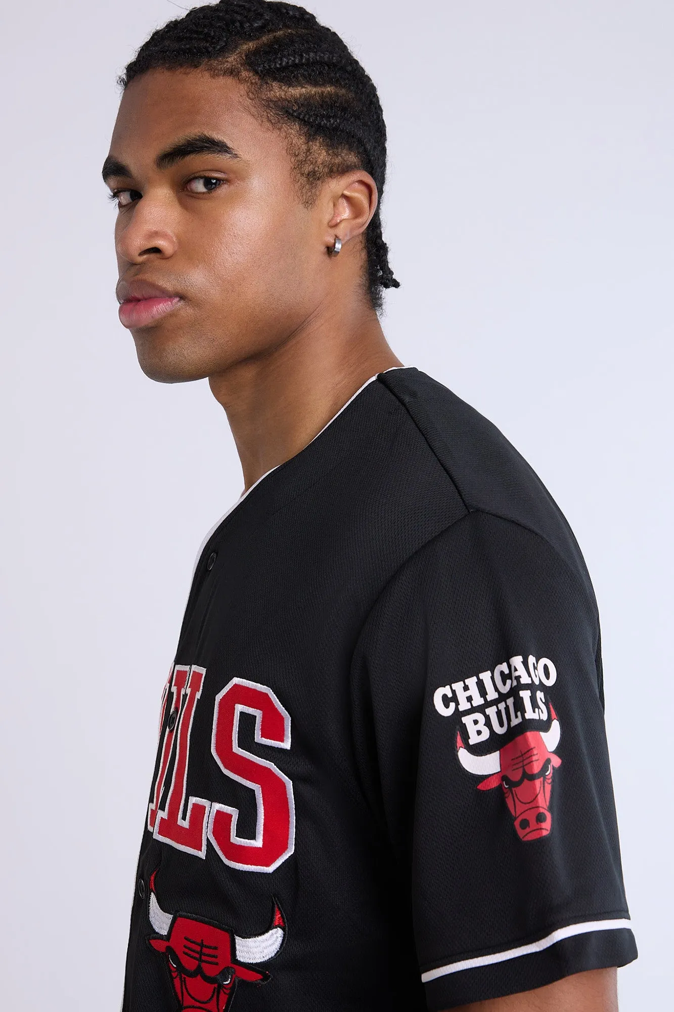 Maillot noir en maille Chicago Bulls homme