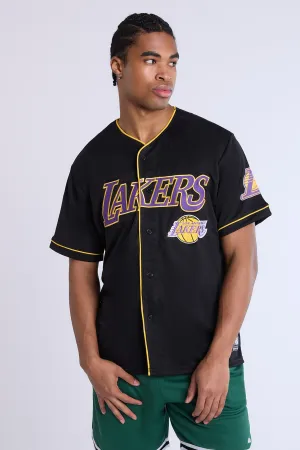 Maillot noir en maille LA Lakers homme