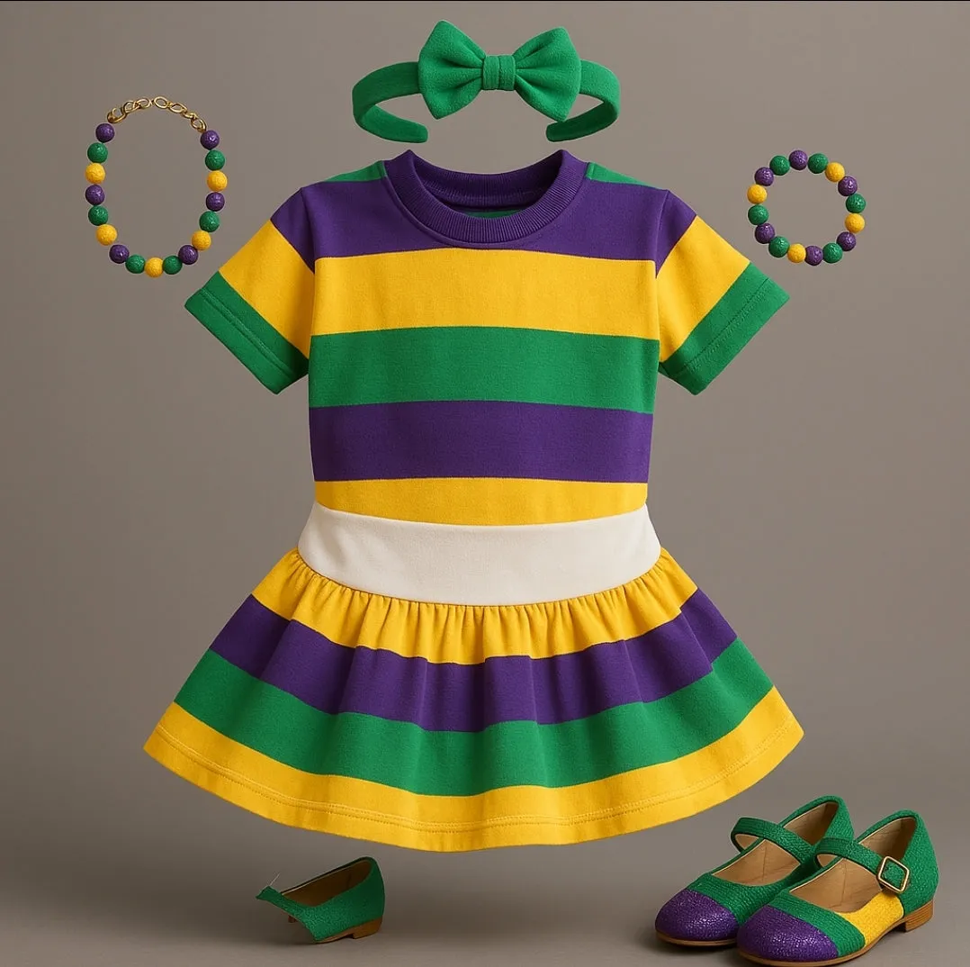 MARDI GRAS little one Tennis sporty tutu skirt