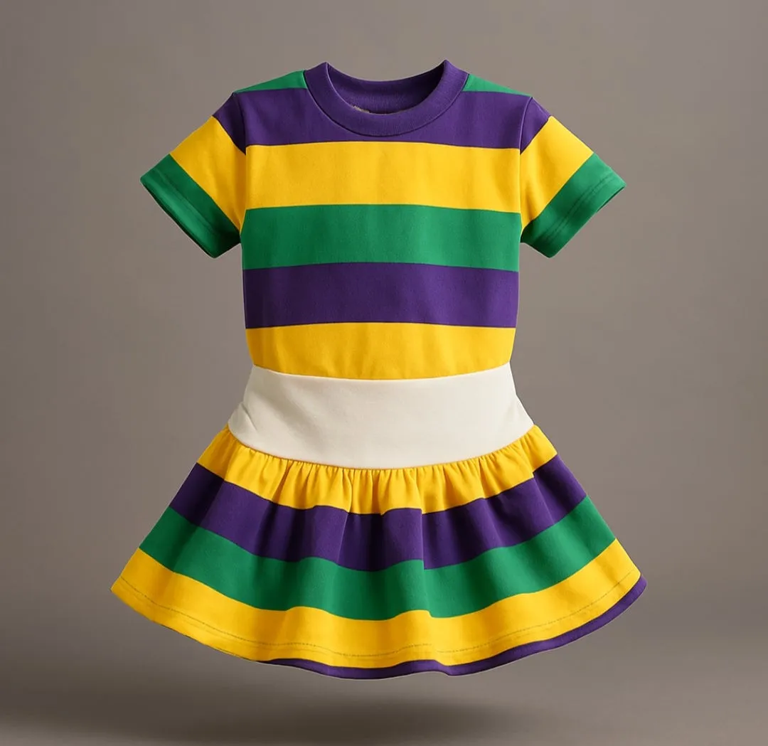MARDI GRAS little one Tennis sporty tutu skirt
