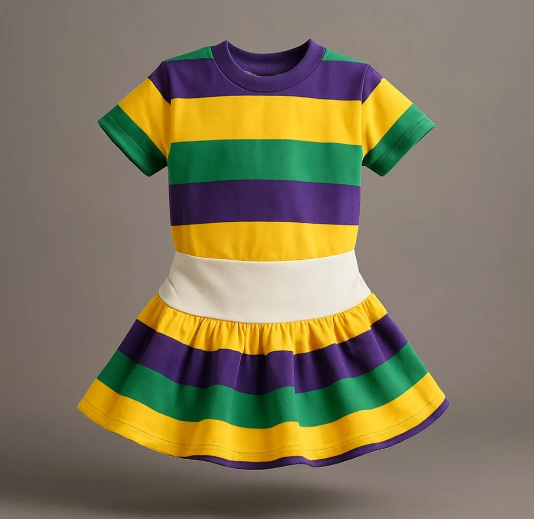 MARDI GRAS little one Tennis sporty tutu skirt
