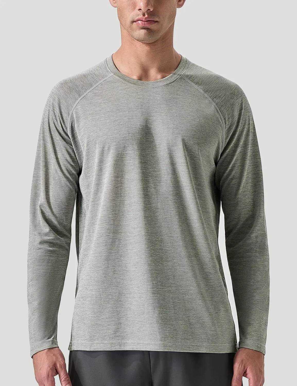 Men's Active Casual Long Sleeve Shirts Lightweight Dry Fit Workout Running Athletic Comfortable T-Shirts