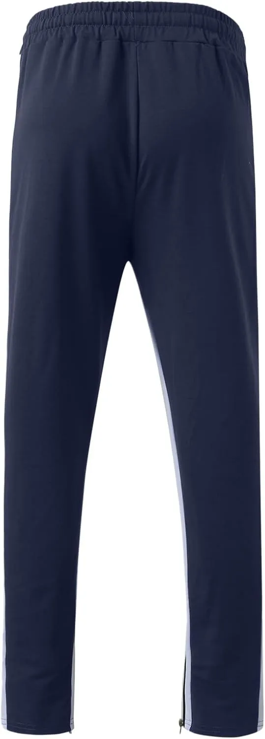 Mens Autumn Winter Cargo Joggers Stretch Pants Casual Twill Cotton Elastic Drawstring Outdoor Hiking Sweatpants