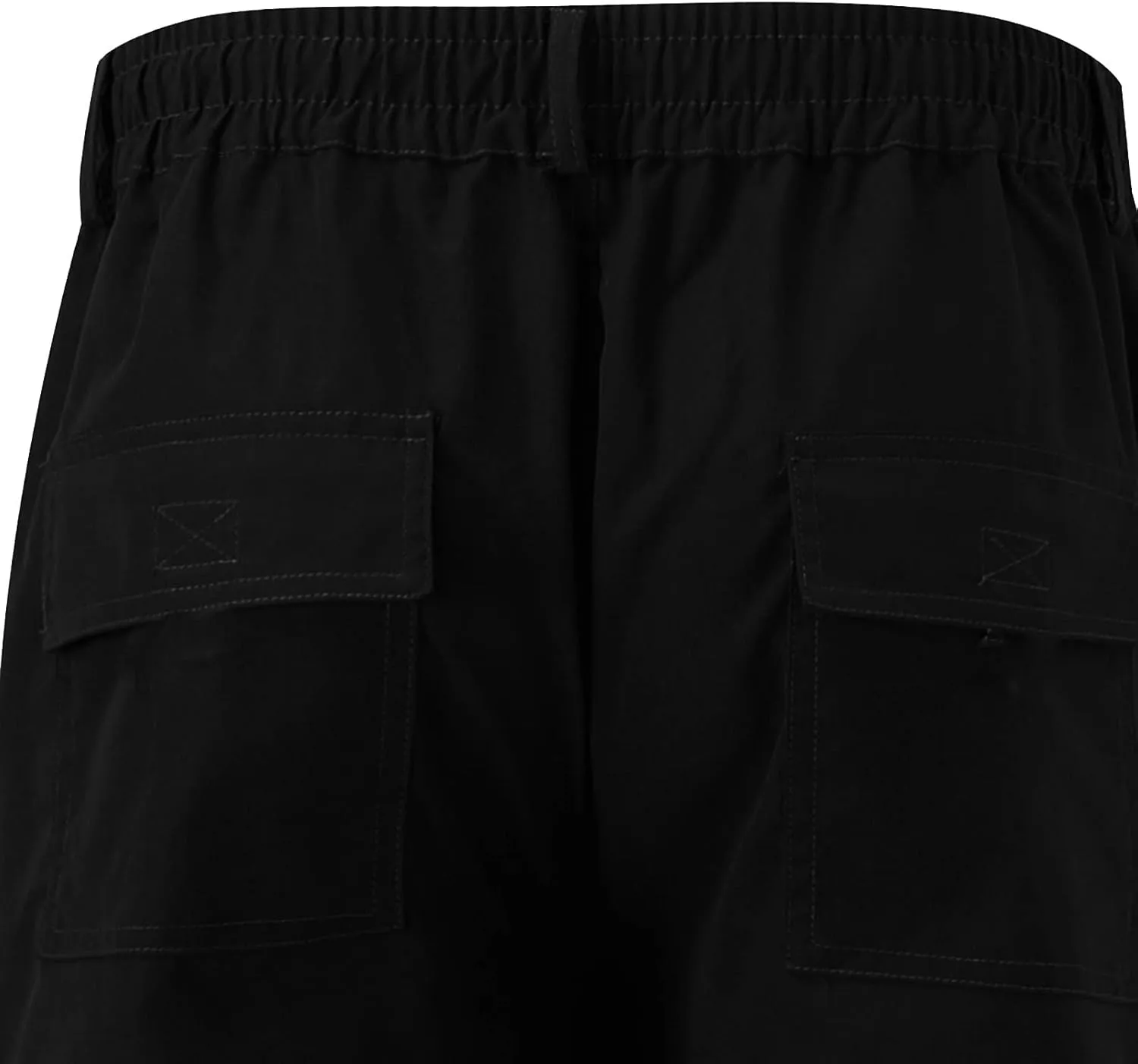 Men's Cargo Sweatpants Casual Fleece Joggers Loose Fit Open Bottom Athletic Pants for Men with Pockets