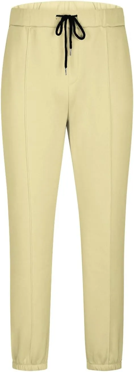 Mens Casual Pants Fall Baggy Sweatpants Comfy Breathable Work Pants Plus Size Wide Leg Pants with Elastic Waist
