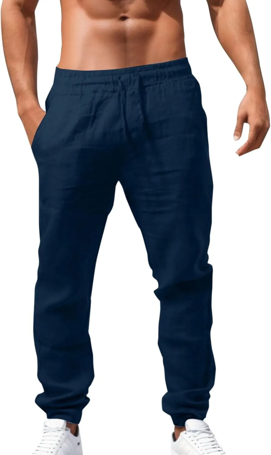 Men's Casual Pants Sweatpants Breathable Comfy Joggers Sports Long Pant Long Trousers with Pockets Chino Pants