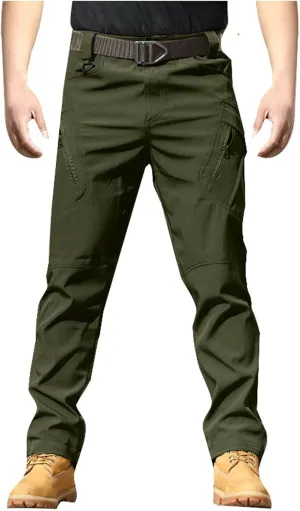 Mens Casual Tactical Cargo Pants Ripstop Work Pants Joggers Hiking Pants Summer Autumn Trousers with Pockets