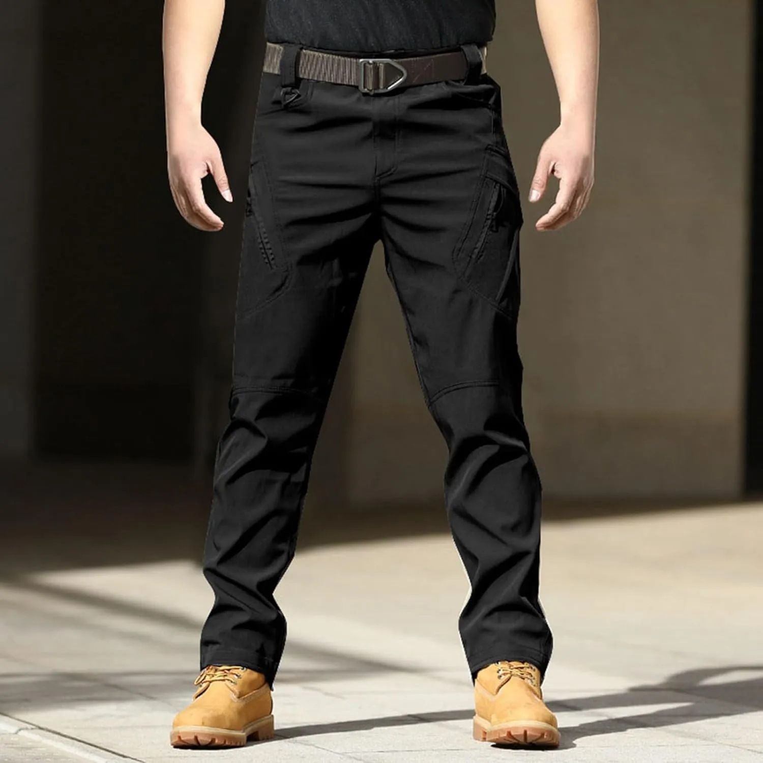 Mens Casual Tactical Cargo Pants Ripstop Work Pants Joggers Hiking Pants Summer Autumn Trousers with Pockets