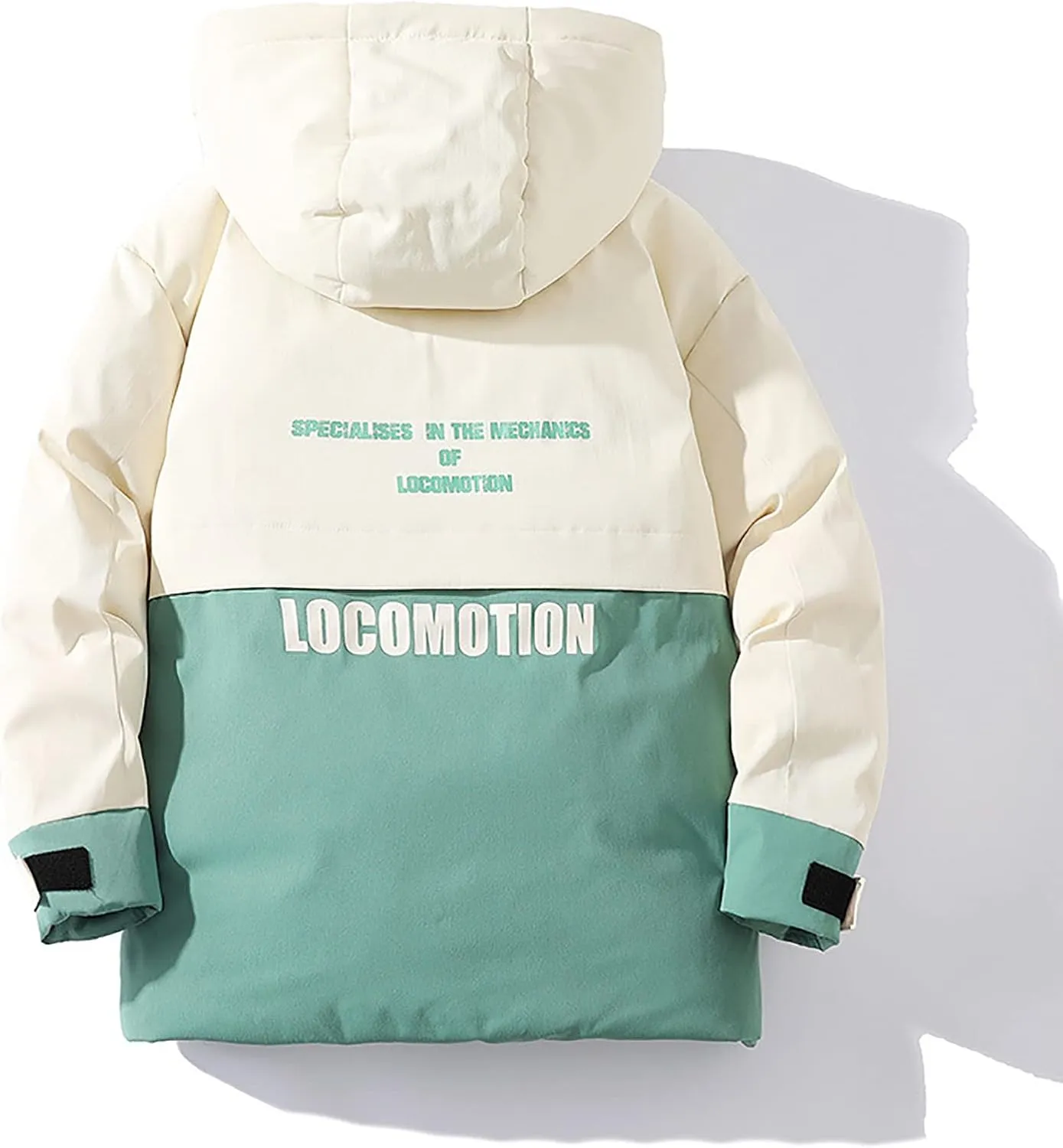 Men's Down Padded Cotton Jacket Thick Winter Embroidery Coat Zip Up Comfortable Sportswear Oversize Outfit