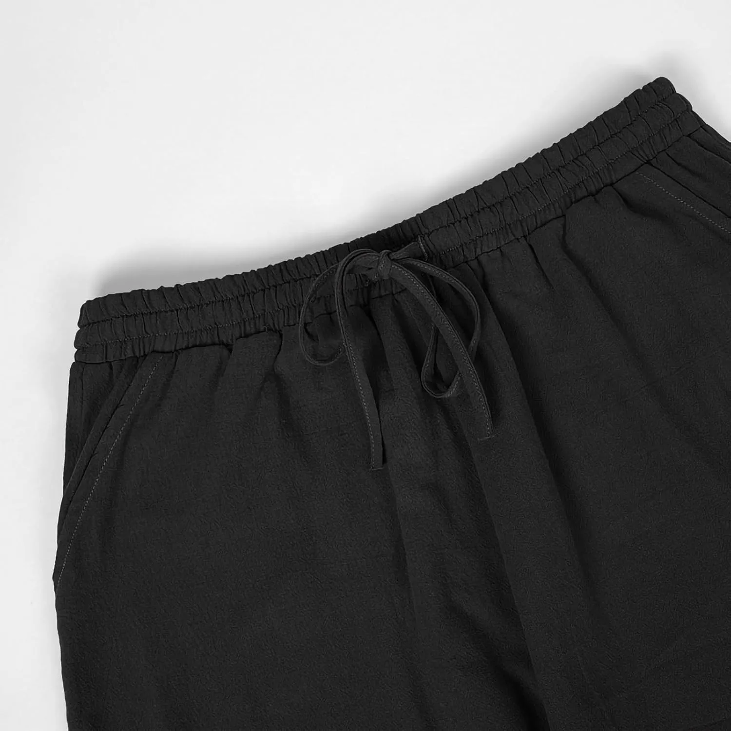 Mens Fashion Cotton Linen Pants Elastic Pleated Drawstring Pant Outing Hiking Casual Trousers Vacation Travel Clothes