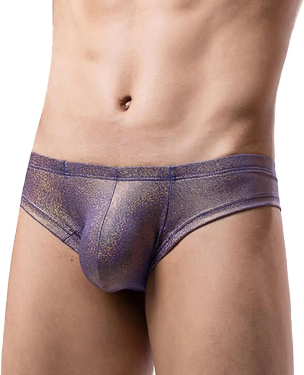 Mens Faux Leather G-string Underwear Sexy Breathable Underpants Comfortable Thong Bikini Panties