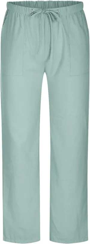 Mens Going Out Casual Pants Cotton Linen Blend Trousers Elastic Drawstring Waist Work Pant Solid New Comfy Clothing