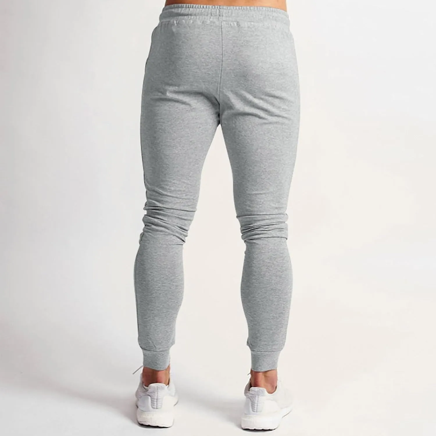 Mens Gym Jogger Pants, Casual Slim Fit Workout Sweatpants with Zipper Pockets Exercise Bodybuilding Athletic Pants