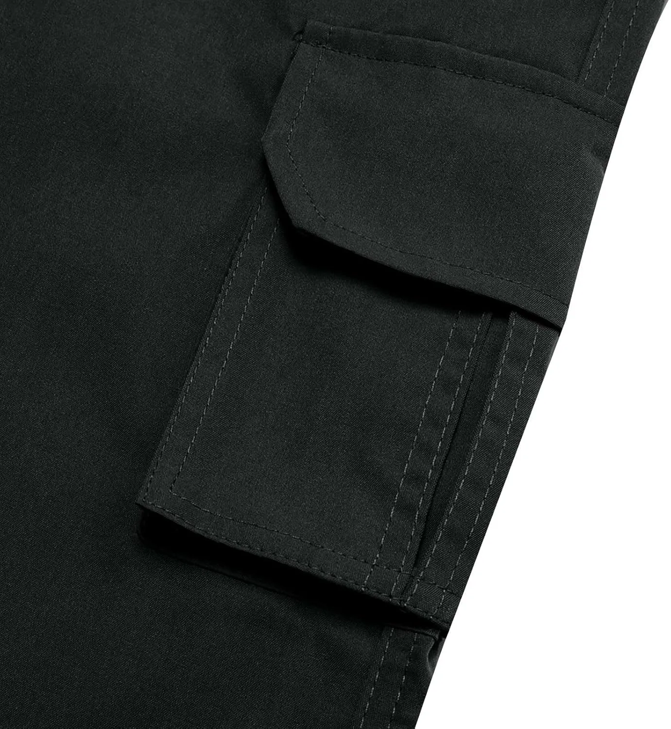 Men's Joggers Sweatpants Pants Men's Elastic Multi Pocket Pants Outdoor Straight Tube Active Running Jogger Pants