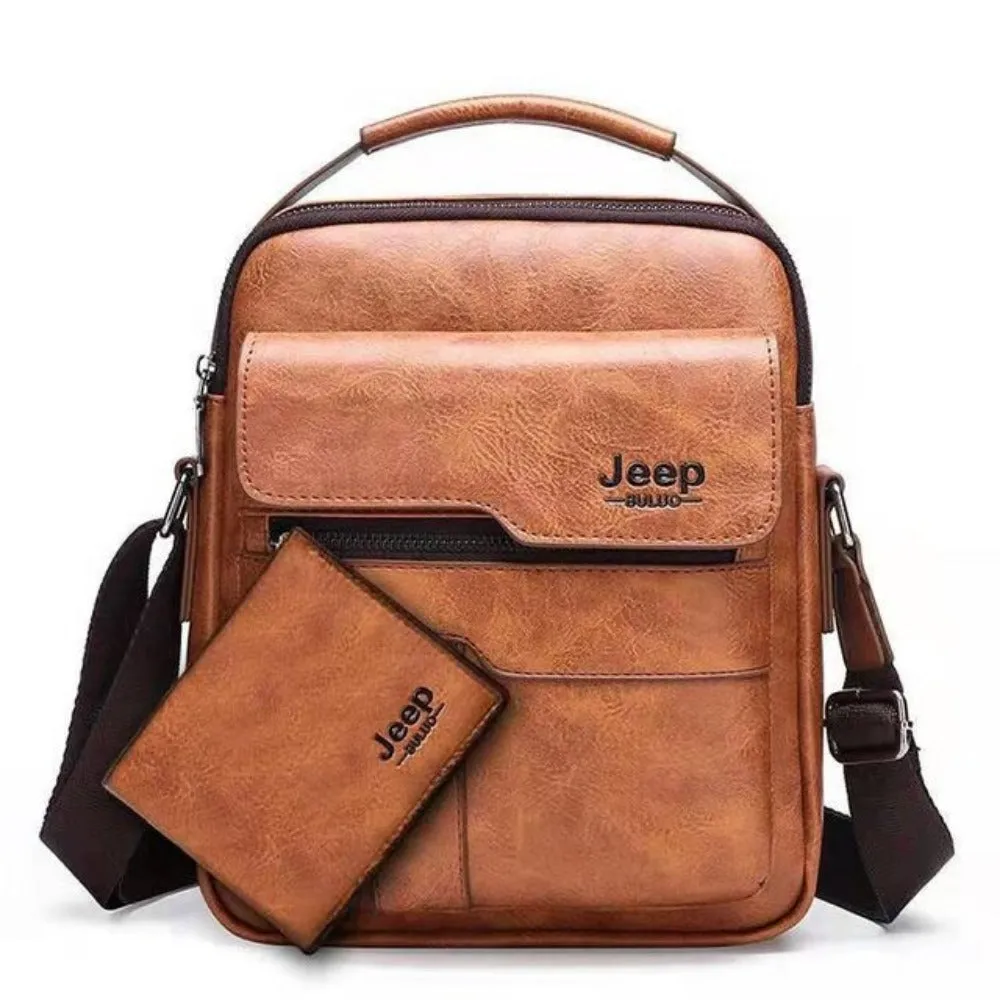 men's leather handbags shoulder work messenger travel handbag ✈️ free.shipping
