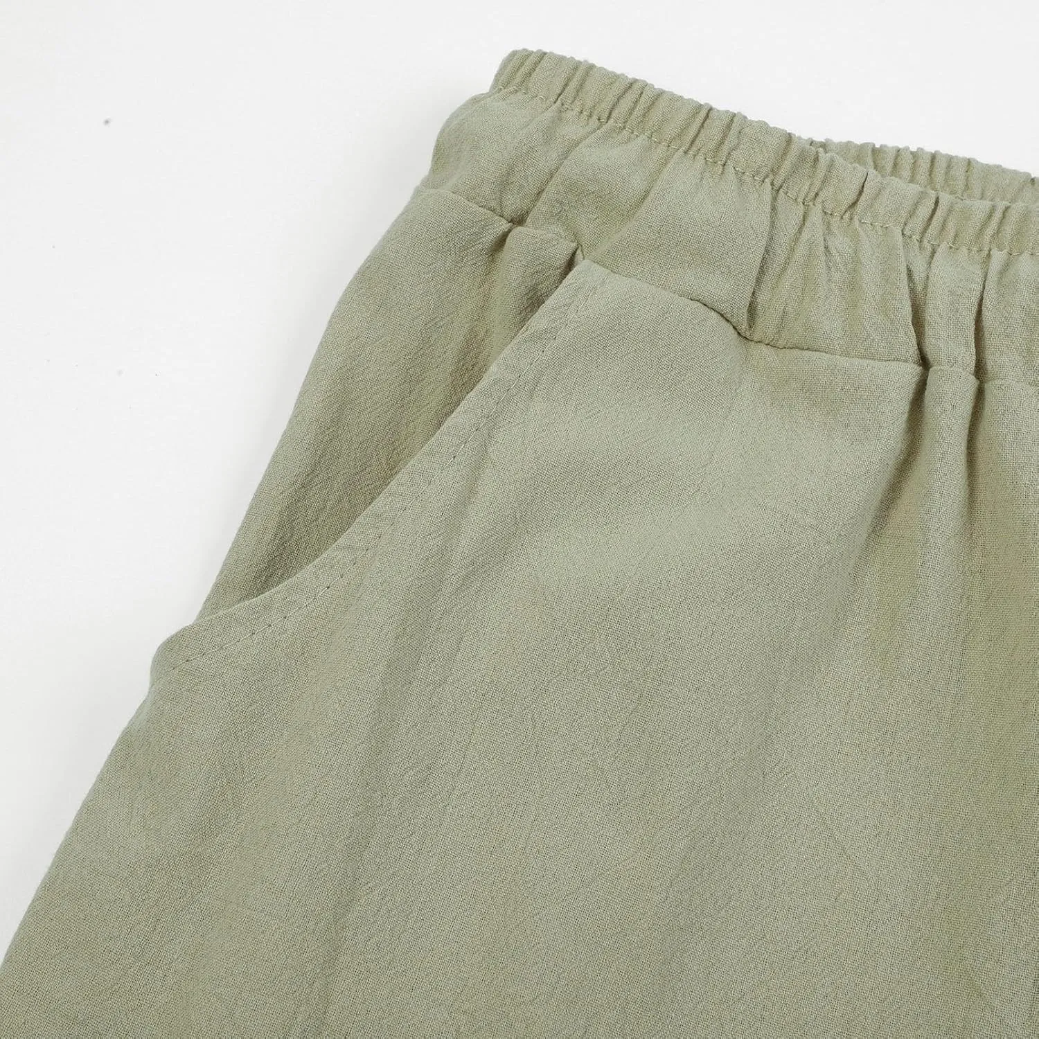 Men's Linen Pants Wide Straight Leg Joggers Regular Fit Pants Outdoor Hiking Trousers Summer Beach Yoga Pant