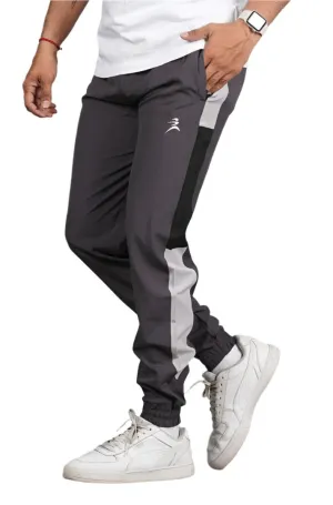 Men's Lycra Color Block Panel Jogger