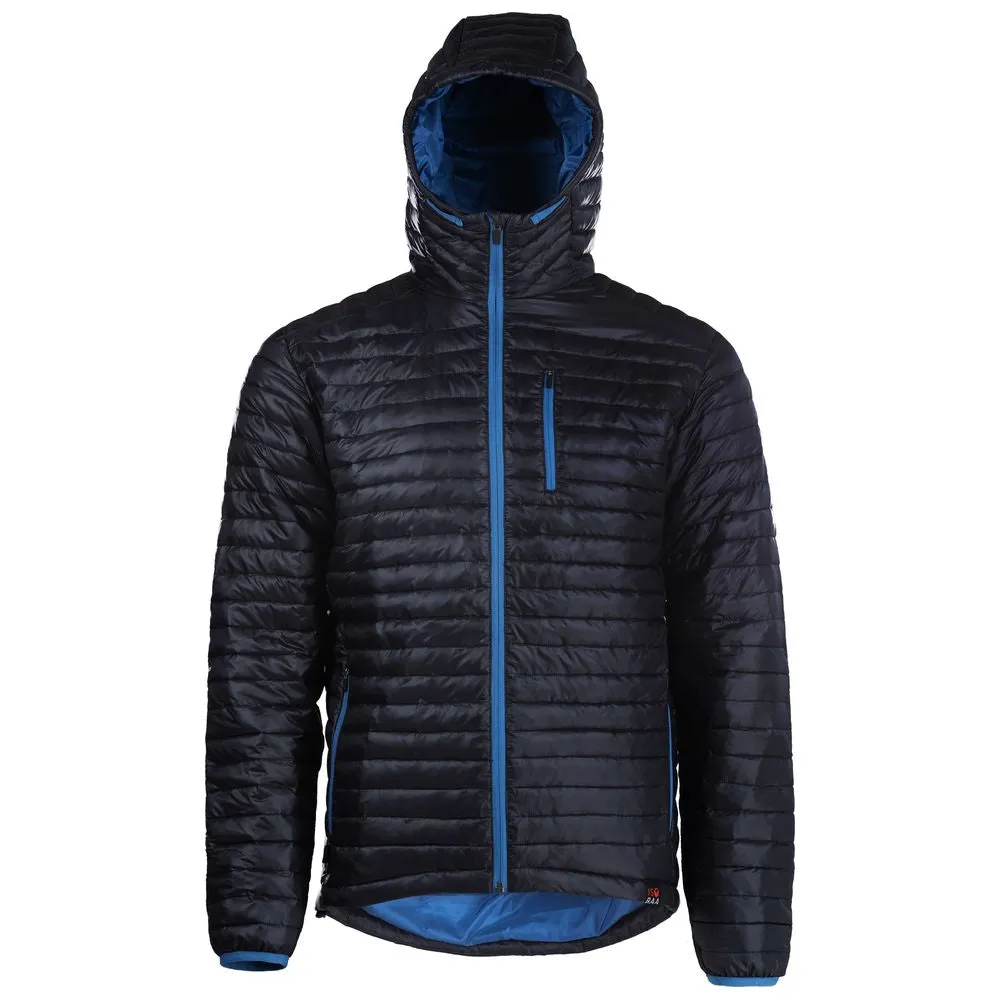 Mens Merino Wool Insulated Jacket (Black/Blue)