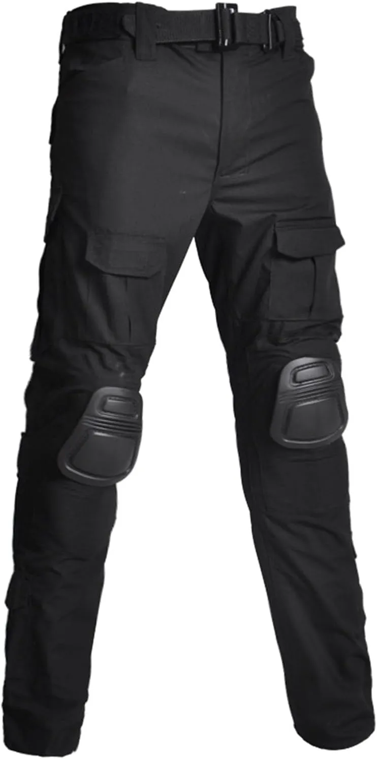 Men's Military Combat Pants with Knee Pads Vintage Stretch Slim Fit Tactical Pants Outdoor Hunting Cargo Pants 2025