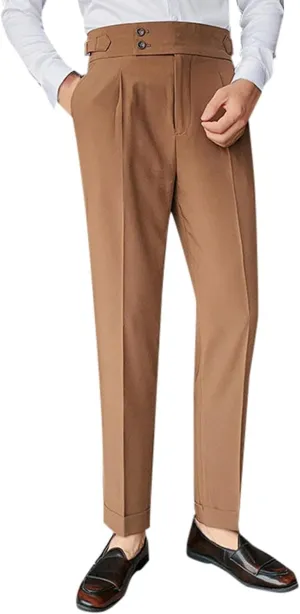 Mens Pants, Mens Dress Pants Straight Drape Feel Classic Solid Color Comfy Loose Summer Slim Fit Casual Suit Pant