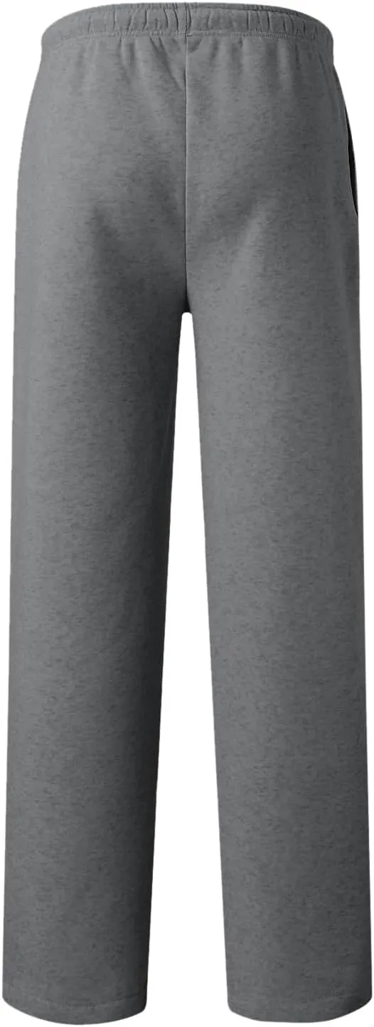 Men's Slim Fit Tapered Chino Pants, Fleece Lined Sweatpants Straight Leg Workout Comfy Pants Bottom Sweatpants Joggers