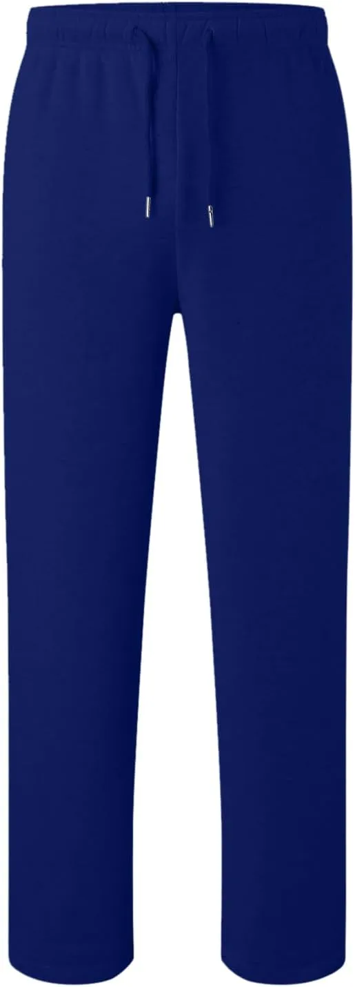 Men's Slim Fit Tapered Chino Pants, Fleece Lined Sweatpants Straight Leg Workout Comfy Pants Bottom Sweatpants Joggers