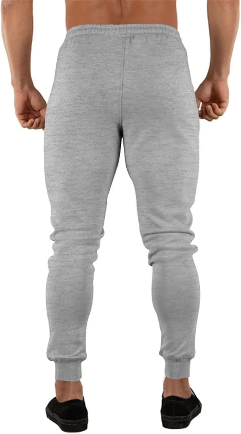 Mens Slim Fit Tapered Track Pants Drawstring Quick Dry Athletic Jogger Sweatpants Outdoor Gym Training Workout Pants