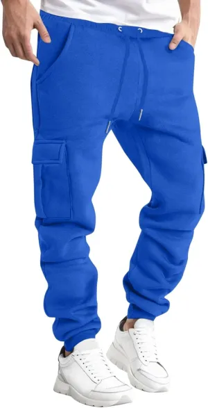 Mens Sweatpants Joggers Pants Man Men's Lightweight Sweatpants Open Bottom Loose Fit Sweat Pants for Men Straight Leg