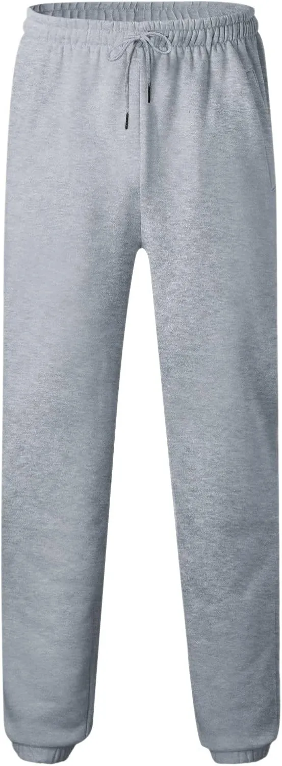Mens Sweatpants with Pockets Big and Tall Joggers Cotton Drawstring Chino Cargo Pants Hiking Outdoor Twill Track Pants