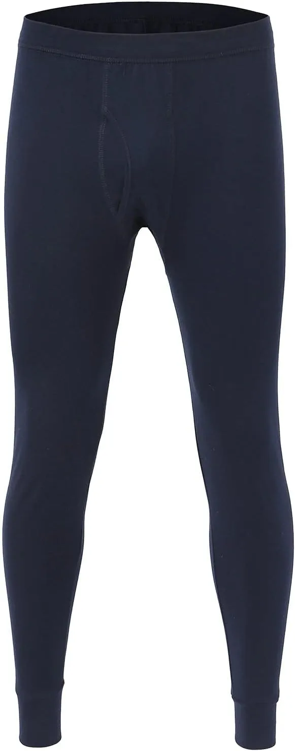 Mens Thermal Underwear Pants Lightweight Long Johns Bottoms Elastic Waist Thermal Leggings for Men Cold Weather